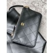 Qualità superiore replica Chanel Maxi Shopping Tote AS5463 Nero
