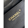 Borse Replica Chanel Mini con fiocco AS5849 Pelle di agnello Nero