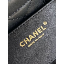 Borse Replica Chanel Mini con fiocco AS5849 Pelle di agnello Nero