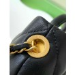 Borse Replica Chanel Mini con fiocco AS5849 Pelle di agnello Nero