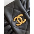 Borse Replica Chanel Mini con fiocco AS5849 Pelle di agnello Nero