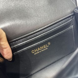 Borse Imitazioni Chanel Mini con patta e manico AS5875 Nero
