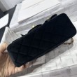 Borse Imitazioni Chanel Mini con patta e manico AS5875 Nero