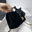 Borse Imitazioni Chanel Mini con patta e manico AS5875 Nero