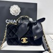 Borse Imitazioni Chanel Mini con patta e manico AS5875 Nero