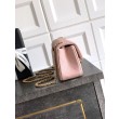 Borse Replica Chanel piccola con patta classica CF in pelle di agnello lucida rosa