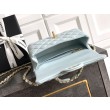 Borse Replica Chanel piccola con patta e manico superiore AS5702 Azzurro
