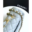 Borse Replica Chanel piccola con patta e manico superiore AS5702 Azzurro