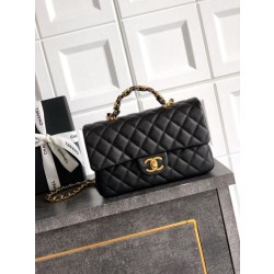 Borsa Chanel Piccola con patta e manico superiore AS5702 Nero