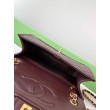 Borsa Chanel Sweet Flap 24K Pelle di vacchetta oliata e cerata AS5145 Borgogna