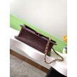 Borsa Chanel Sweet Flap 24K Pelle di vacchetta oliata e cerata AS5145 Borgogna