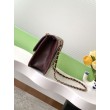 Borsa Chanel Sweet Flap 24K Pelle di vacchetta oliata e cerata AS5145 Borgogna