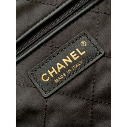 Bora Pari all'originale replica Grande Chanel 22 Pelle di Vitello Lucida AS3260 Nera