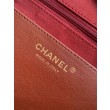 Borsa hobo Chanel AS5838 Pelle di vitello marrone
