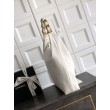 Borsa hobo Chanel Maxi AS5839 Pelle di vitello bianca