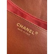 Borsa hobo Chanel Maxi AS5839 Pelle di vitello marrone