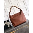 Borsa hobo Chanel Maxi AS5839 Pelle di vitello marrone