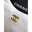 Borse Imitazioni Hobo Chanel Piccola AS5837 Pelle di Vitello Bianca
