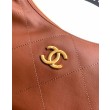 Borsa Hobo Chanel Piccola AS5837 Pelle di Vitello Marrone