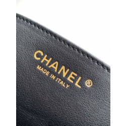 Borsa Hobo Chanel Piccola AS5837 Pelle di Vitello Nera