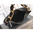 Borsa Hobo Chanel Piccola AS5837 Pelle di Vitello Nera