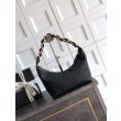 Borsa Hobo Chanel Piccola AS5837 Pelle di Vitello Nera