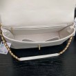 Borse Imitazioni Maxi Flap Chanel Con Manico Superiore AS5543 Bianca