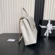 Borse Imitazioni Maxi Flap Chanel Con Manico Superiore AS5543 Bianca