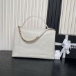 Borse Imitazioni Maxi Flap Chanel Con Manico Superiore AS5543 Bianca
