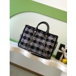 Imitazioni borse griffate Shopping Chanel 25N AS5689 in Tweed Agnello Coco Neige Nero