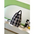 Imitazioni borse griffate Shopping Chanel 25N AS5689 in Tweed Agnello Coco Neige Nero