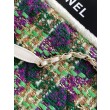 Borse Replica Shopping Chanel 25N AS5689 in Tweed Agnello Coco Neige Verde