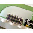 Borse Replica Shopping Chanel 25N AS5689 in Tweed Agnello Coco Neige Verde