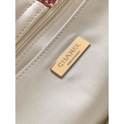 Borse Replica Alta Qualità Shopping Chanel 25N AS5689 in Tweed Agnello Coco Neige Viola