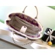 Borse Replica Alta Qualità Shopping Chanel 25N AS5689 in Tweed Agnello Coco Neige Viola