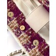 Borse Replica Alta Qualità Shopping Chanel 25N AS5689 in Tweed Agnello Coco Neige Viola
