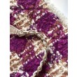 Borse Replica Alta Qualità Shopping Chanel 25N AS5689 in Tweed Agnello Coco Neige Viola