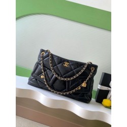 Borsa Shopping Chanel AS5740 Pelle di Agnello Nera