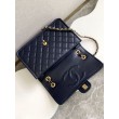 Qualità superiore replica Sweet Flap Chanel 24K Pelle di vacchetta oliata e cerata AS5145 Blu