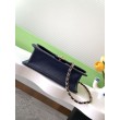Qualità superiore replica Sweet Flap Chanel 24K Pelle di vacchetta oliata e cerata AS5145 Blu