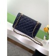 Qualità superiore replica Sweet Flap Chanel 24K Pelle di vacchetta oliata e cerata AS5145 Blu