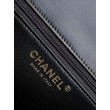 Borse Replica Sweet Flap Chanel 24K Pelle di vacchetta oliata e cerata AS5145 Nero
