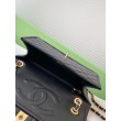 Borse Replica Sweet Flap Chanel 24K Pelle di vacchetta oliata e cerata AS5145 Nero
