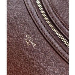 Borsa tote a spalla media Luggage Celine morbida pelle di agnello lucida malva