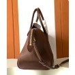 Borsa tote a spalla media Luggage Celine morbida pelle di agnello lucida malva