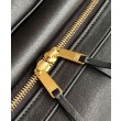 Imitazioni borse griffate tote a spalla media Luggage Celine morbida pelle di agnello lucida nera