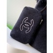 Borsa Tote Chanel Coco Beach con Borsa Piccola Agnello Nero