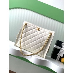 Borse Replica tote Chanel grande con tracolla a catena AS5303 Bianco
