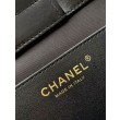 Borsa tote Chanel grande con tracolla a catena AS5303 Nero