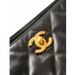 Borsa tote Chanel grande con tracolla a catena AS5303 Nero